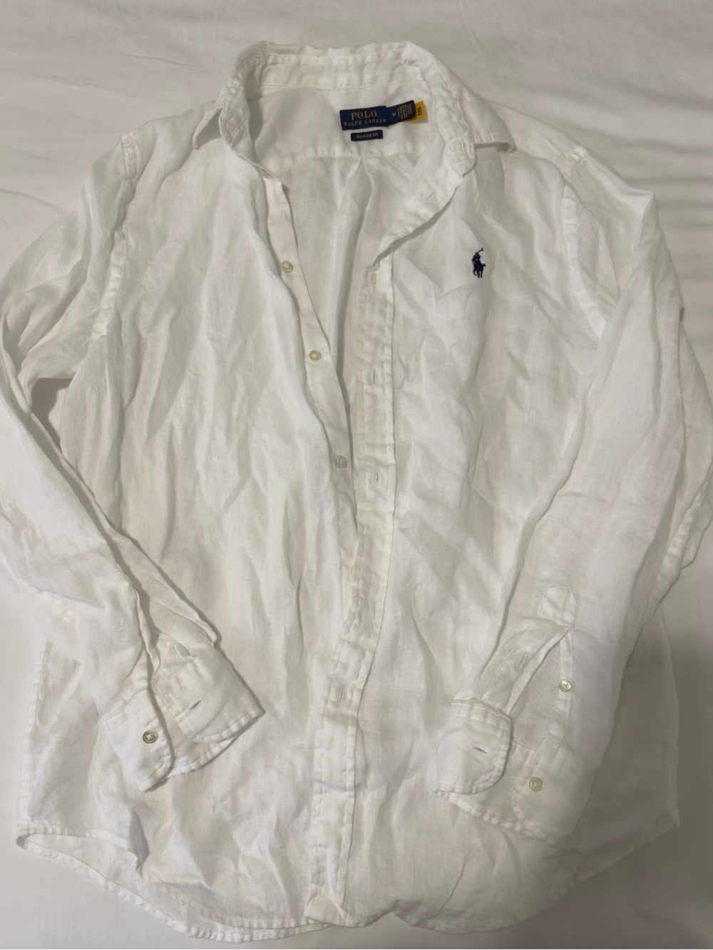 Polo Ralph Lauren linen shirt white